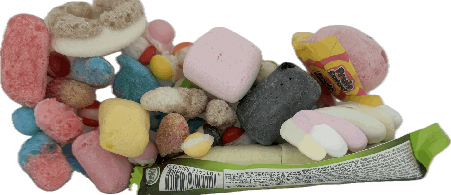 Freeze Dried Sweets Bulk Buy Wholesale Shop Starter Pack 25 Normal Halal, Sour Mix Bags